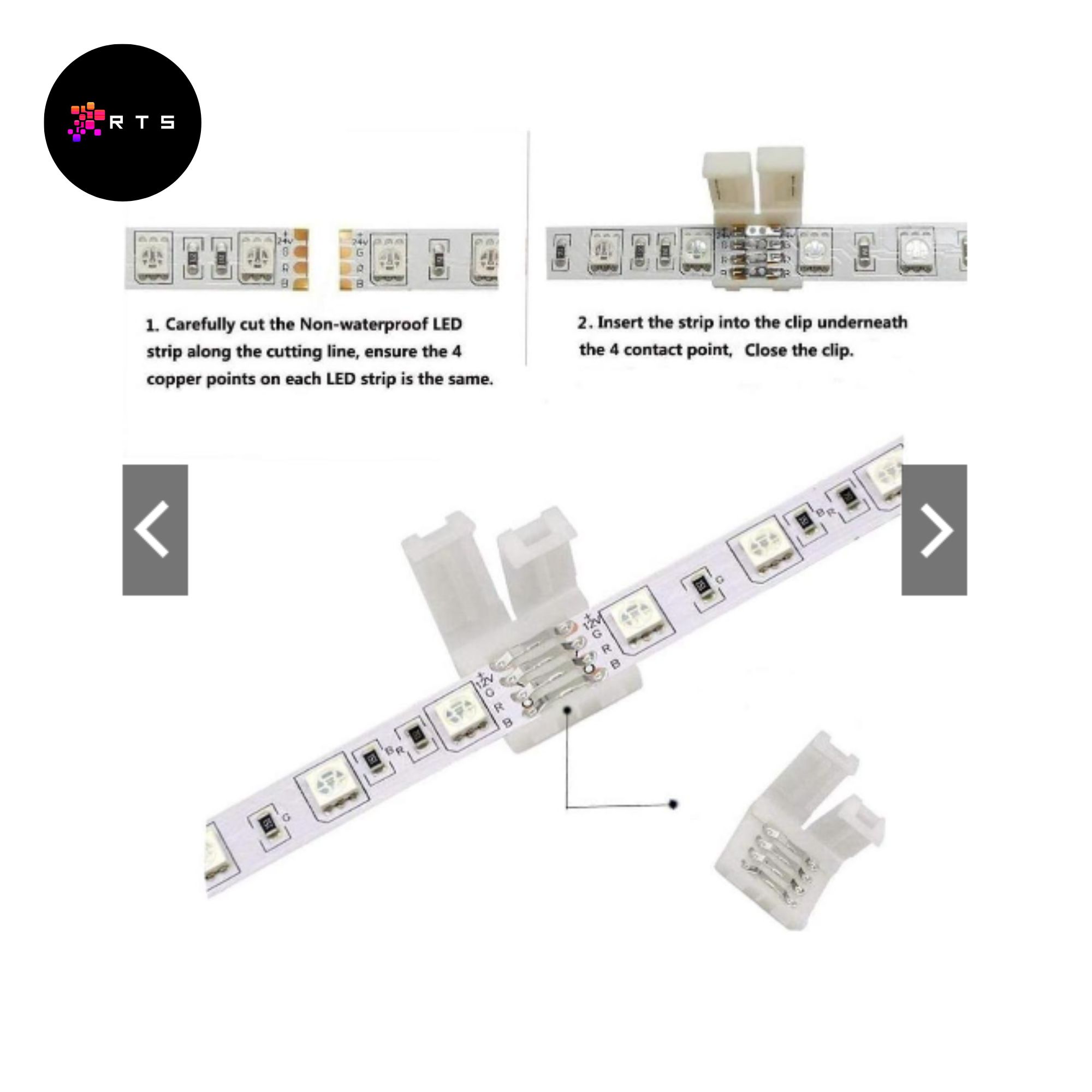 4-Pin RGB LED Strip Connector - Image 3
