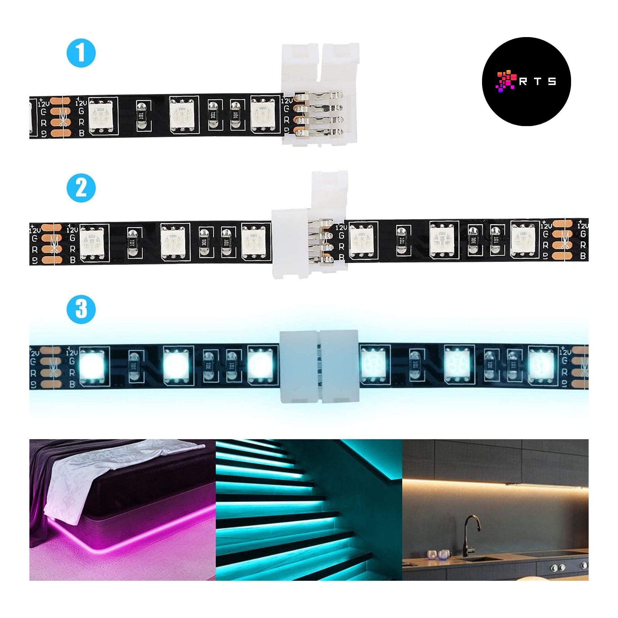 4-Pin RGB LED Strip Connector