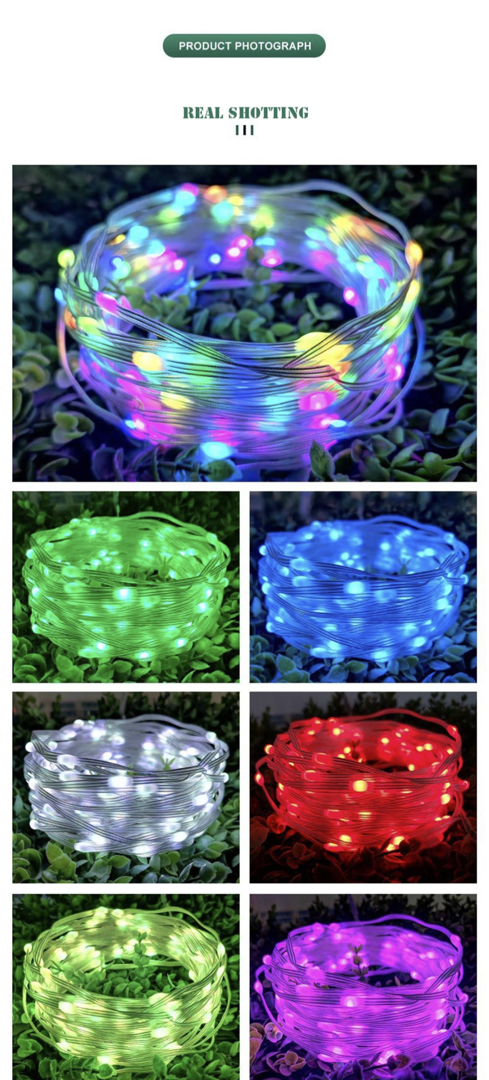 10M RGB LED Smart String Light | Bluetooth, USB, App & Remote Control | Waterproof with Music Sync - Image 11