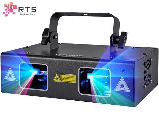 Double Head RGB Laser Beam Projector – 4×500 mW (2 W) | DMX, Sound, Auto, Master/Slave – Club & Event Stage Light - Image 10
