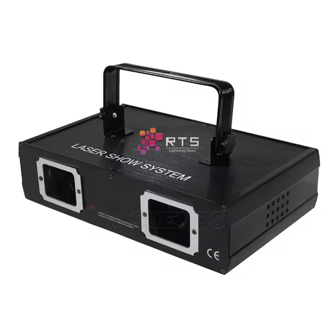 Double Head RGB Laser Beam Projector – 4×500 mW (2 W) | DMX, Sound, Auto, Master/Slave – Club & Event Stage Light - Image 8